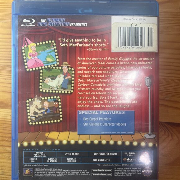 Seth MacFarlane's Cavalcade of Cartoon Comedy ** Uncensored ** on Blu-Ray Disc V - Picture 2 of 3